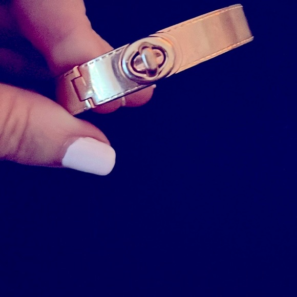 Beautiful pink Gold Coach Bangle Bracelet with turnlock. Gently loved. 💗 - Picture 3 of 7